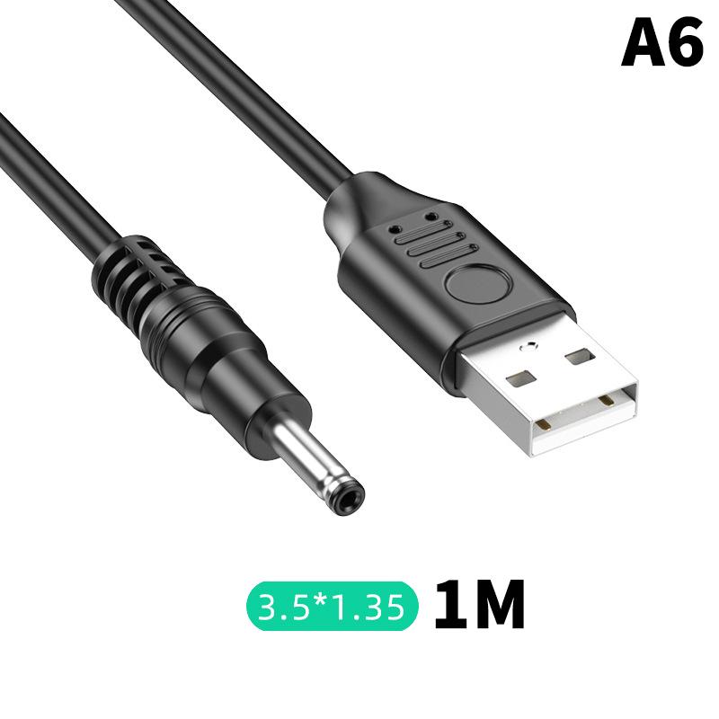 1 Pezzo Connettore Adattatore Spina AC Maschio USB a Jack DC 5.5X2.1mm 5.5X2.5mm Cavo di Alimentazione Convertitore Interfaccia Caricabatterie