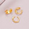 3Pcs/Set Simplicity Irregular C-Shaped Clip Earrings for Women Men Fashion Gold Silver Color Ear Clip Set Jewelry Accessories