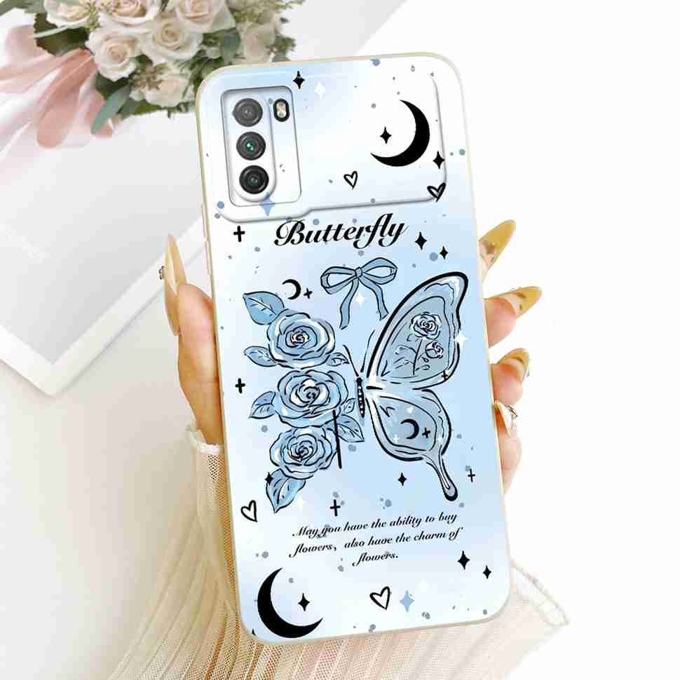 For Xiaomi Poco M3 Case PocoM3 Cute Rabbit Soft Silicone Back Cover For Xiaomi Poco M3 Case 6.53'' Phone Cover Bumper Fundas
