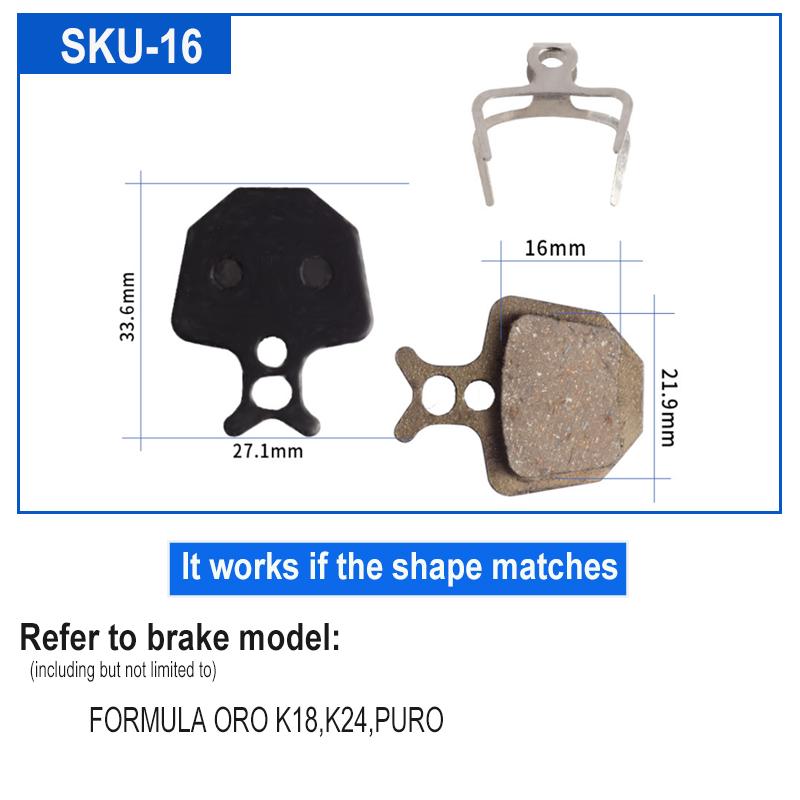 4 par Resin sykkel sykkel skive bremseklosser for SHIMANO SRAM AVID HAYES Magura Formula og scooter sykkel skive bremse