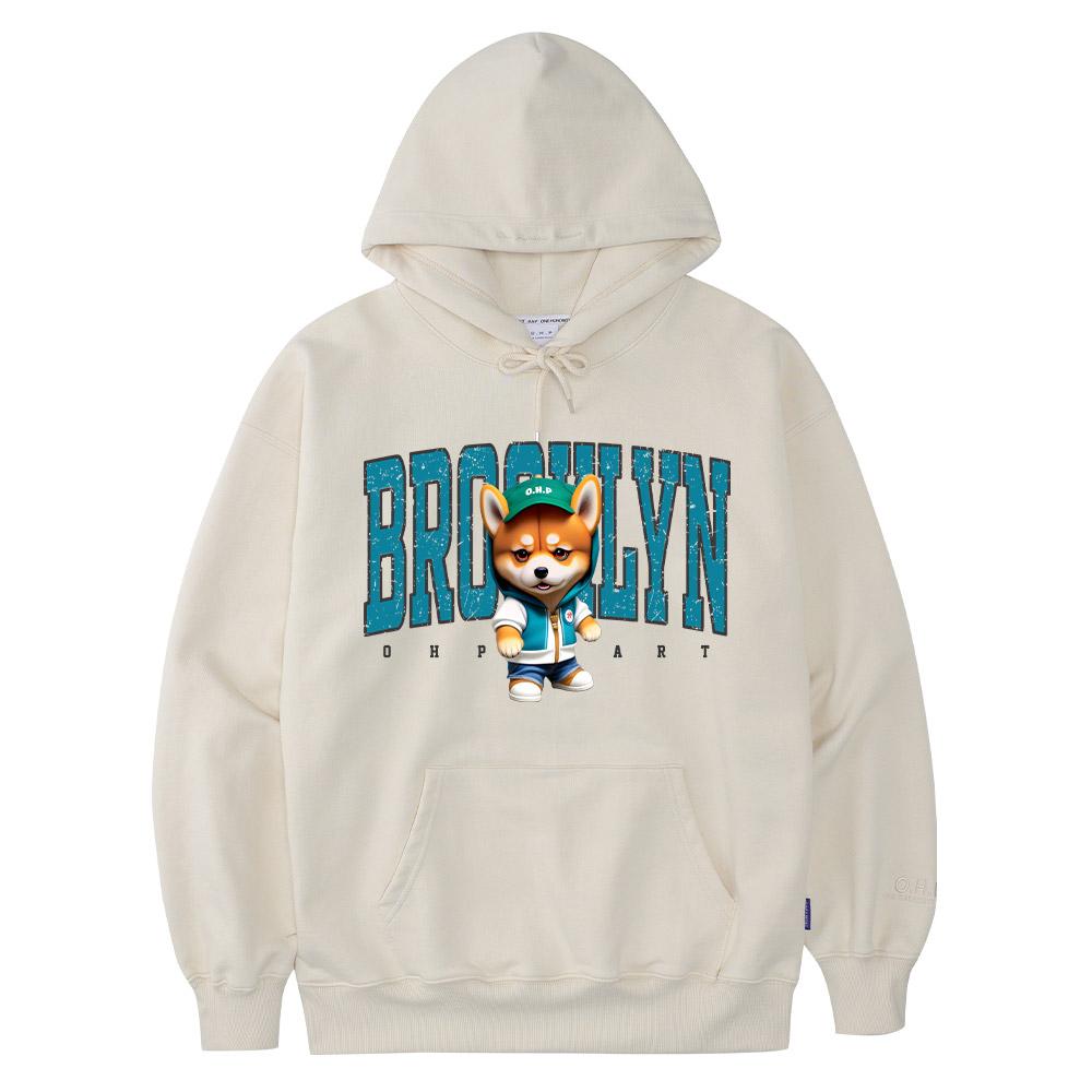 One Hundred Percent Ohp X Harmonia Brooklyn Shiba Inu Basic Heavy Hoodie