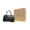 Coach Rowan 25 Klassische Monogramm Reißverschluss Beschichtetes Canvas und Leder Aktentasche Handtasche Schultertasche Umhängetasche Mittelgroße Damen Taschen Schwarz CH280-SVTSQ