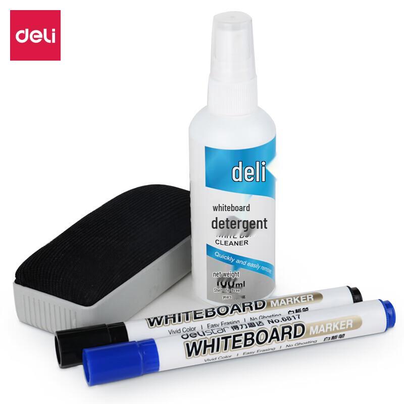 Deli Whiteboard Accessories & Cleaning Set