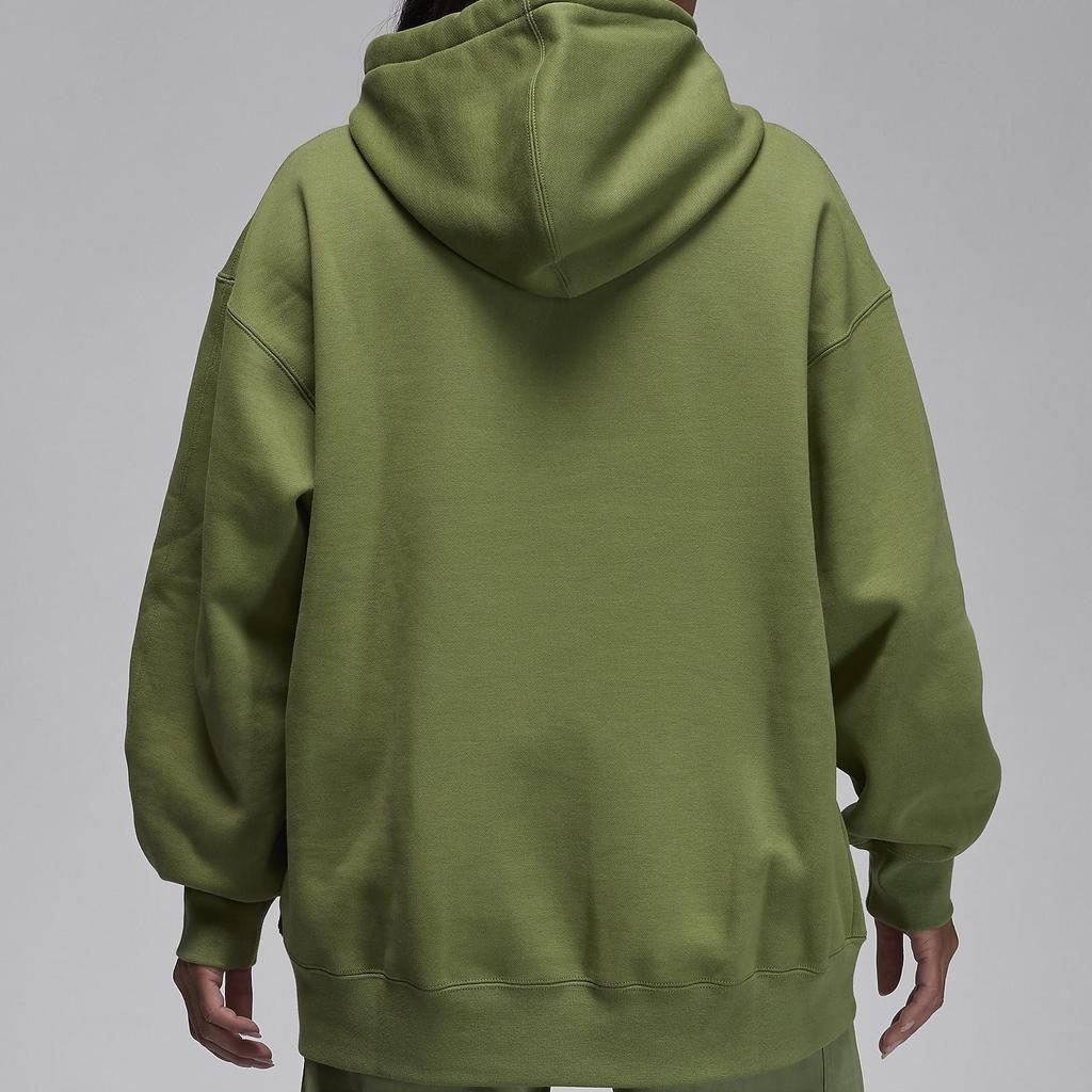 (WMNS) Air Jordan Flight Fleece Pullover Hoodie 'Sky J Light Olive' Women's FB5111-340