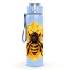 1PC Sunflower Bee 750ml Color Plastic Sports Water Bottle Leakproof Flip Straw Lid Suitable for Sports Office Home Use