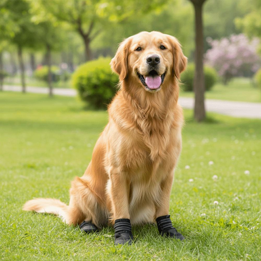 Adjustable Waterproof Dog Boots Wear-Resistant Dog Foot Cover Soft Sole Dog Socks Boots  Walking