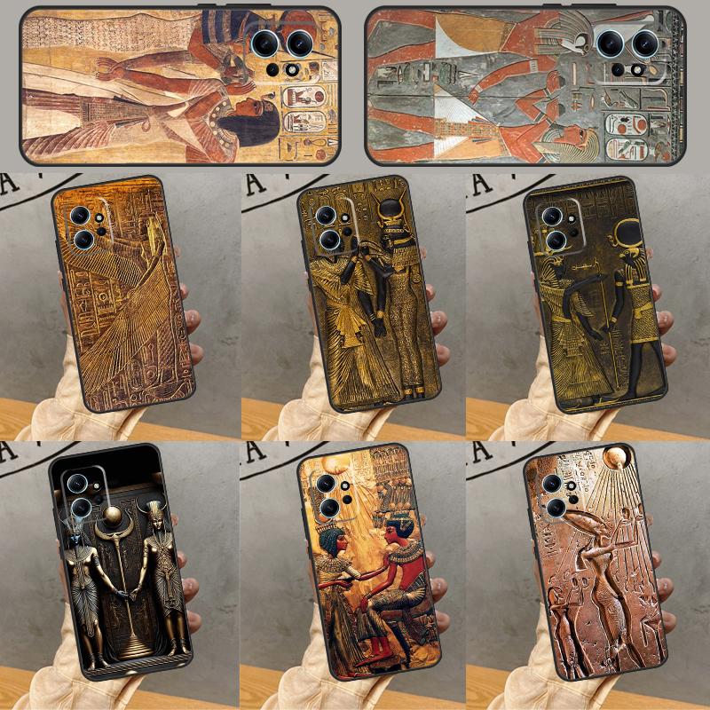Funda con Mural de Faraón Egipcio Para Xiaomi Redmi Note 13 Pro 14 12 11 9 10 9S 10S 11S 12S Redmi 12C 13C 14C 10C