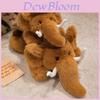 Peluche Mammut Cartone Animato Carino Con Imbottitura in Cotone PP Per Bambini e Collezionisti