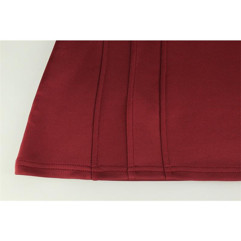 Women's Spring Fashion Temperament Mesh Patchwork Semi-high Neck Waist Dress