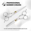 2Pcs Professional Hairdressing Haircut Scissors Barber Shop Hairdresser'S Cutting Thinning Tools High Quality Salon Set