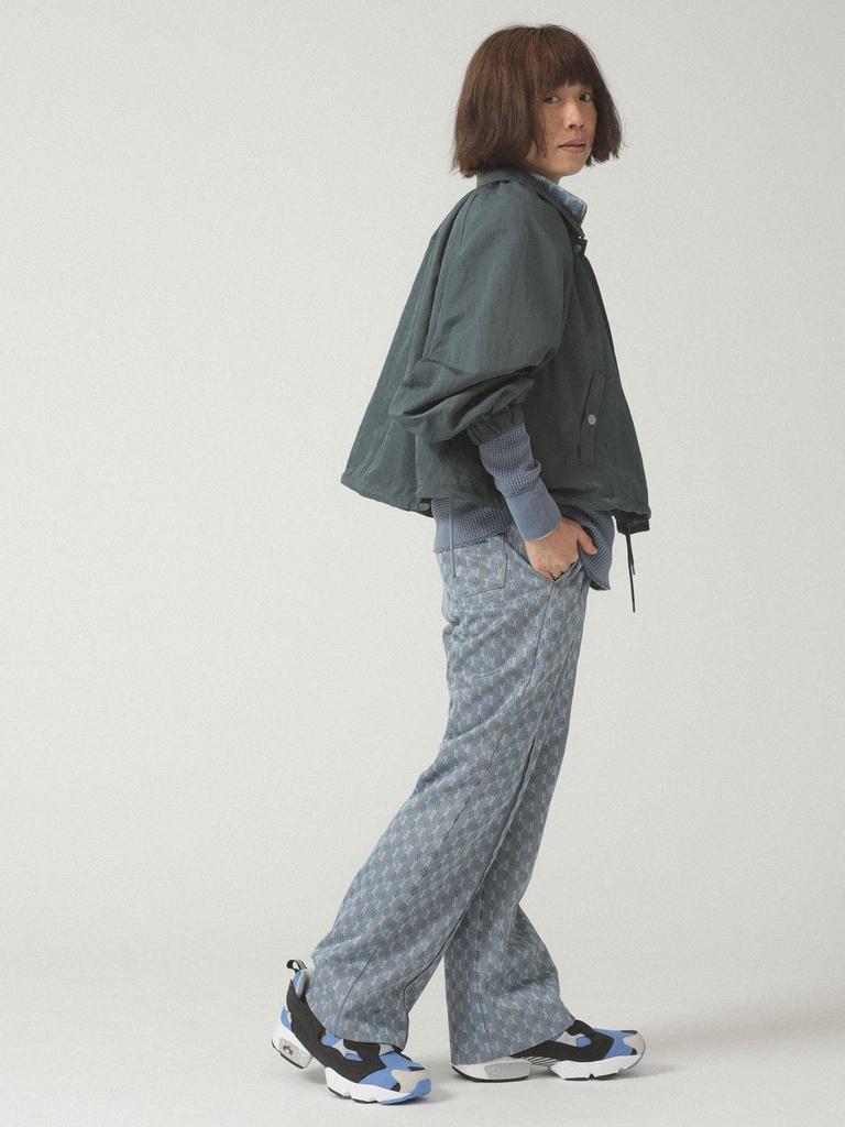 Beams Boy Women's Polyester Jacquard Work Pants, Navy, 0, 13240454458