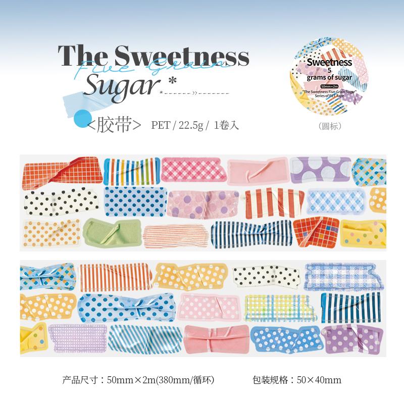 

50mm * 2m Sweetness Pentose Series Kawaii Dopamine Theme Die Cutting Tape DIY Scrapbook Journal Aesthetics Supplies PET