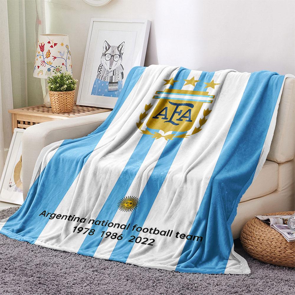 1PC Messi Patterned Flannel Blanket Suitable For All Seasons for Home Decor Warmth and Comfort Gifts Holiday Present