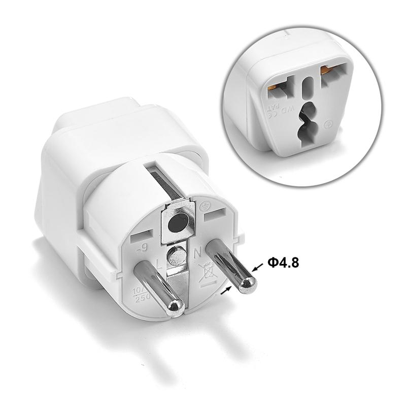 EU Stecker Adapter Steckdose US Zu EU Euro Spanien Frankreich Korea Reiseadapter Stromwandler Elektrische Steckdose Euro Steckdosen Adapter