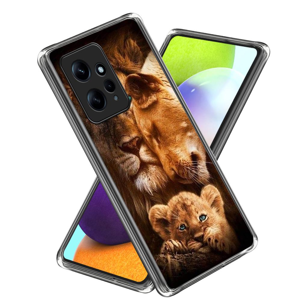 For Xiaomi Redmi Note 12 4G Case Scratch-Proof TPU Pattern Printing Back Phone Cover