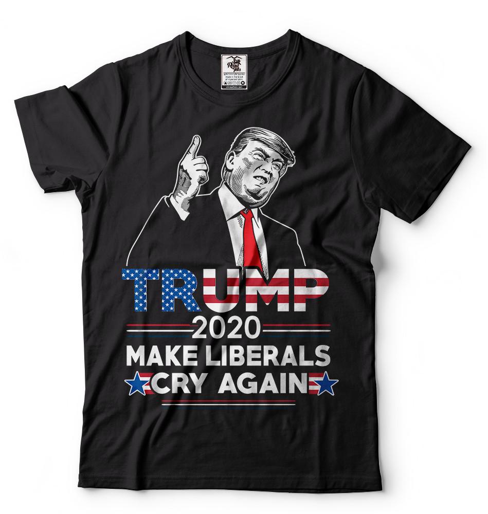Donald Trump 2024 Re-election T-shirt Make Liberals cry again Republican Tee M