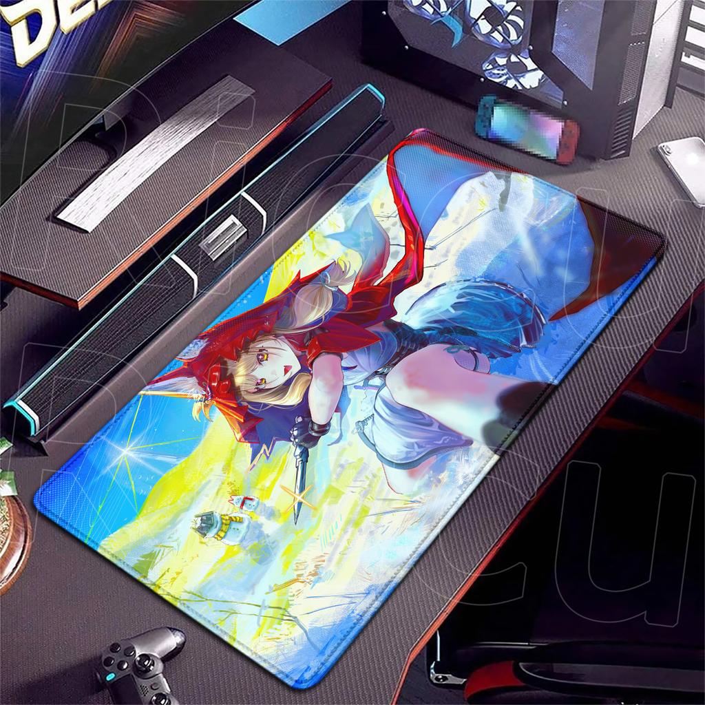 XXL HD print Arknights Endfield Rossi Mouse Pad Large Cute Anime Keyboard Pads Gamer Mausepad Student Writing 400x900mm Desk Mat