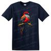 Trogon Bird T Shirt Colorful Tropical Perched Branch Wildlife Art Graphic Tee