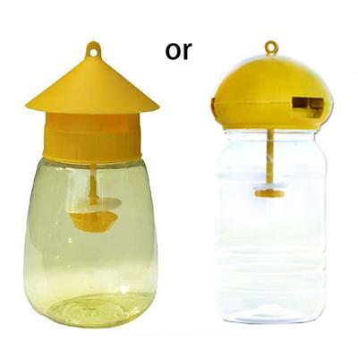 Hanging Fruit Flies Trap with 4 Attracting Hole Plastic Drosophila Trap for Farm Orchard Easy Operation Gardening Supply