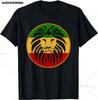 Jamajka Rasta Lev Vtipná Grafická Trička Bavlna Unisex Krátký Rukáv Ležérní Tričko Top Harajuku Streetwear Letní Unisex Oblečení