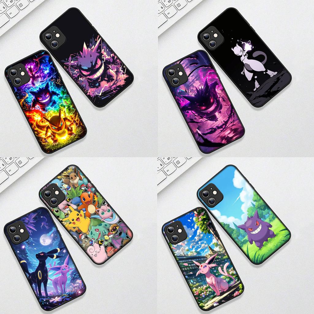 for Motorola Moto G86 G57 G67 G24 G15 G54 Power G13 G14 G34 G35 G45 G53 G55 G64 G75 G72 Case Espeon Umbreon Gengar P-Pikachus