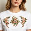 Flower Embroidered Applique Fade Resistant Sewing On Polyester Patches For Shirt Jackets Dress Cheongsam Decoration