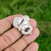 Natural African Amethyst 925 Silver Statement Bird Adjustable Ring For Girls