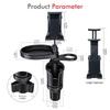 New Adjustable Car Cup Holder Tray with Phone Holder Food Tray Table 2 Cup Holders Road Trip & Car Traveling Essential Gadget