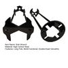 1/2Pcs Sink Wrench Long Pole Labor-Saving Design 6 in 1 Double-Head Faucet Wrench High-Strength Carbon Steel Multifunctional Plumbing Tool