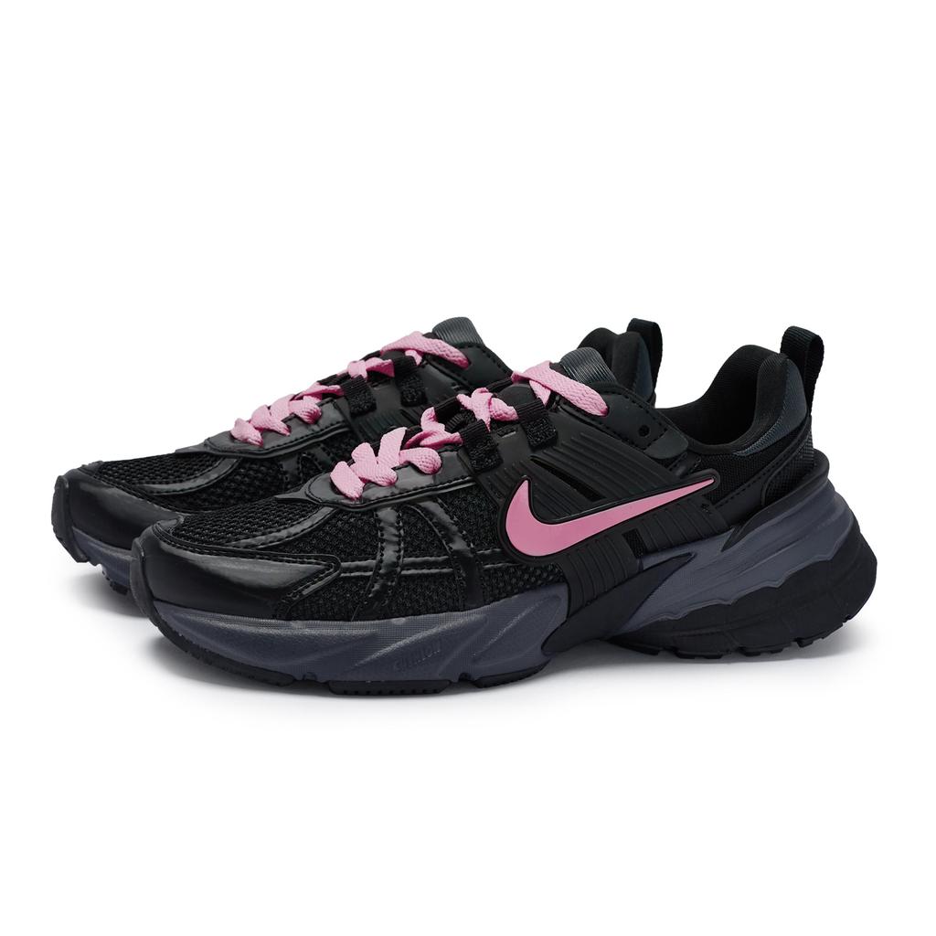 Nike V2K Run Cushioning Abrasion Resistant Waterproof Low top Running Shoes Unisex Black Rose Red FD0736-001(Team80-SBOX)