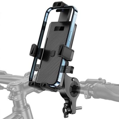 Phone Holder for Bicycle Motorcycle Scooter Stroller, Adjustable 360° Rotation Adjustable - Black