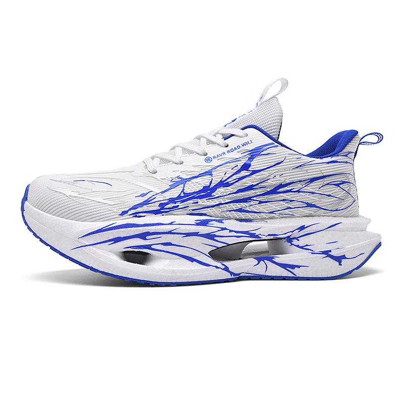 Autumn and Winter New Double Mesh Thickened Parent-child Fluorescent Fashion Casual Sports Shoes, Real Explosion Soft-soled Carbon Board Lightweight