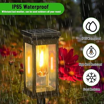 1/2/4 pièces Lumières Solaires de Jardin Automatiques Marche/Arrêt Étanche IP65 Éclairage Paysager de Pont Piétonnier Lumières de Pelouse Lumières de Cour