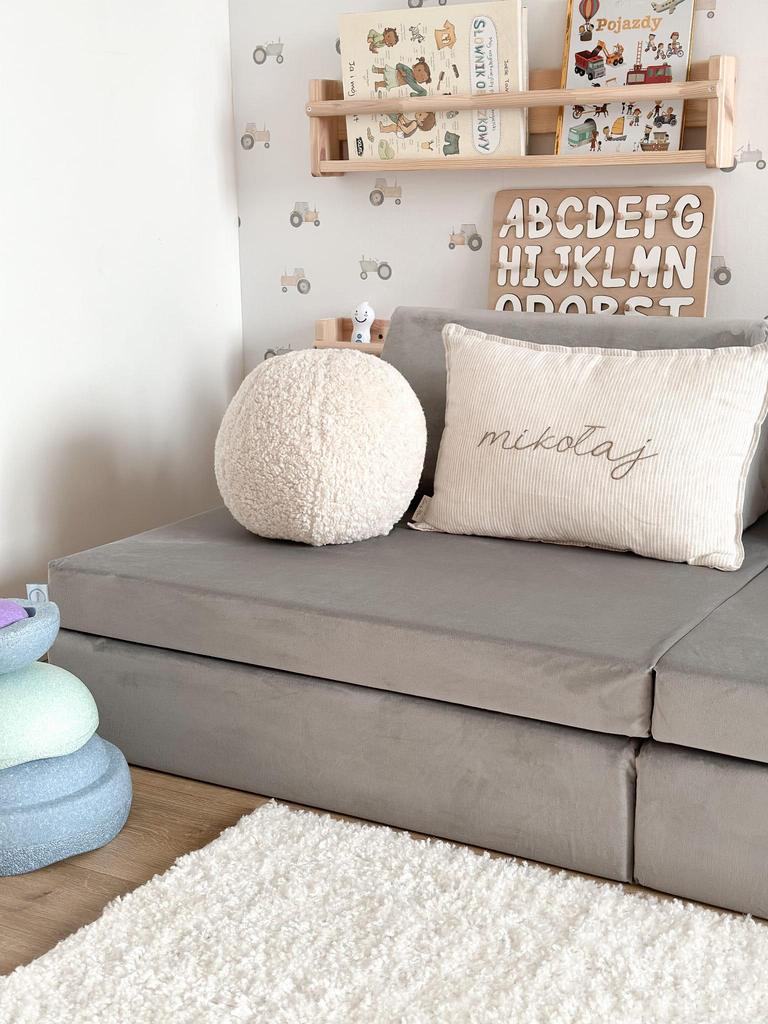 Large Velvet Gold Sofa Cushion