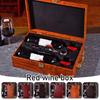 Lacquered Red Wine Packaging Gift Box Wooden Box Double Pack Wine Gift Box Universal Wooden Packaging Bag for Friend Partys