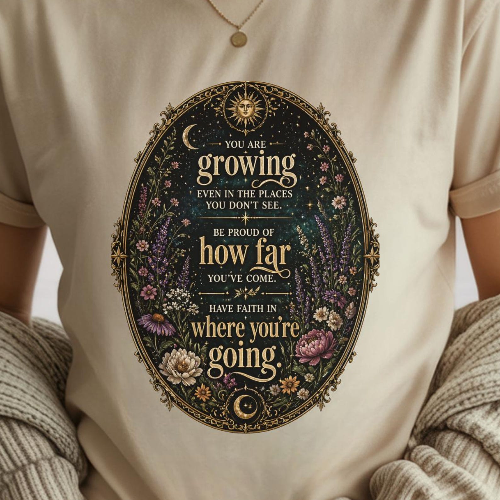 Growth Mindset Shirt | Encouragement Quote Tee | Self Love Botanical Shirt 2XL