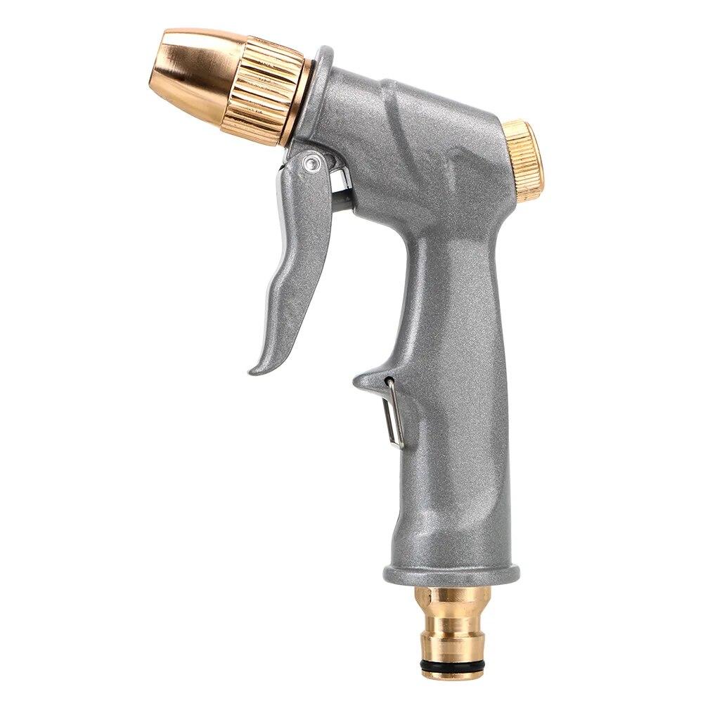 Adjustable Spray Modes Spray Watering Nozzle Sprinkler Car Wash Gun High Pressure Portable Metal