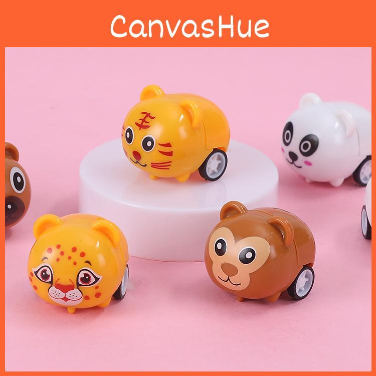 Kids Tiger Monkey Plastic Animal Car For Cognitive And Motor Skills Enhancement