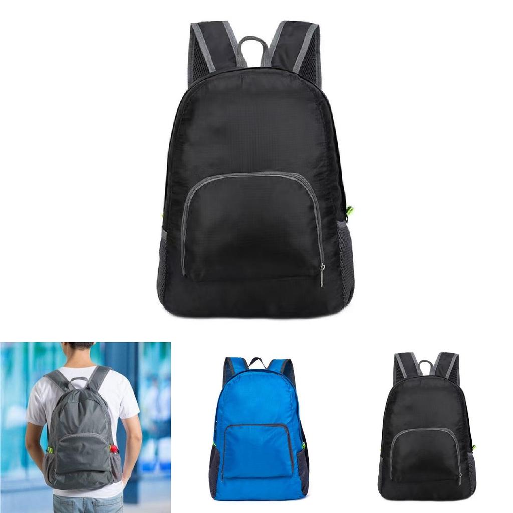 Casual Collapsible Backpack With Breathable Nylon Material For Leisure Trips