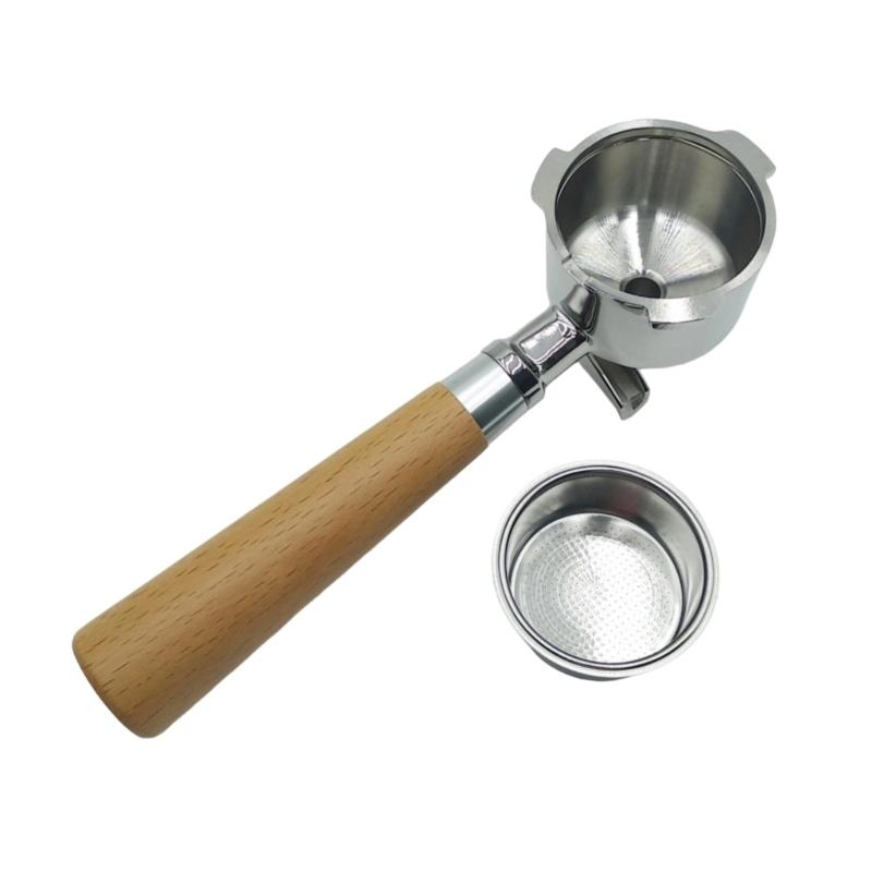 51mm Portafilter with Base for Coffee Machines Portable Espresso Filter Basket for Home and Professional Brewing