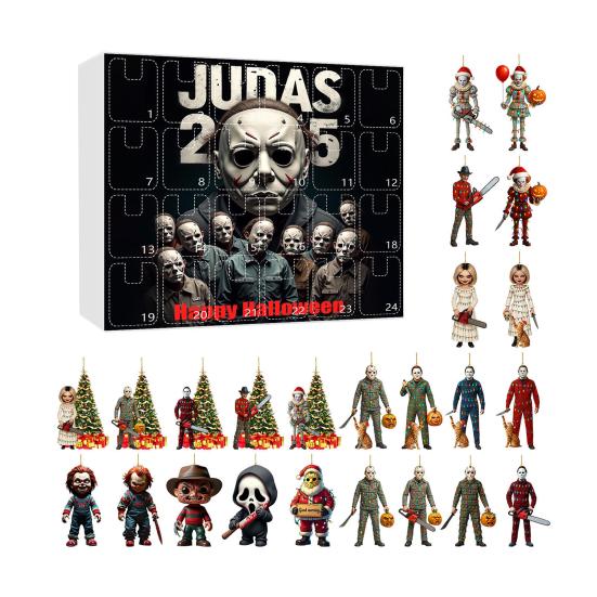 Advent Calendar 2025 24-Day Countdown Calendar with Collectible Acrylic Charms
