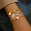 Individuelles Hundepfotenabdruck-Armband Edelstahl Personalisierter Haustierschmuck Mehrere Namen Graviertes Armband Gedenkgeschenk für Frauen