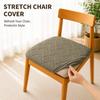Modern Geometric Polyester Chair Cover With Anti Slip Dustproof For Home Dining Room Decor