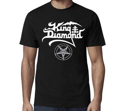 KING DIAMOND Cd Lgo WHITE PENTAGRAM LOGO Official SHIRT 2XL New Mercyful Fate