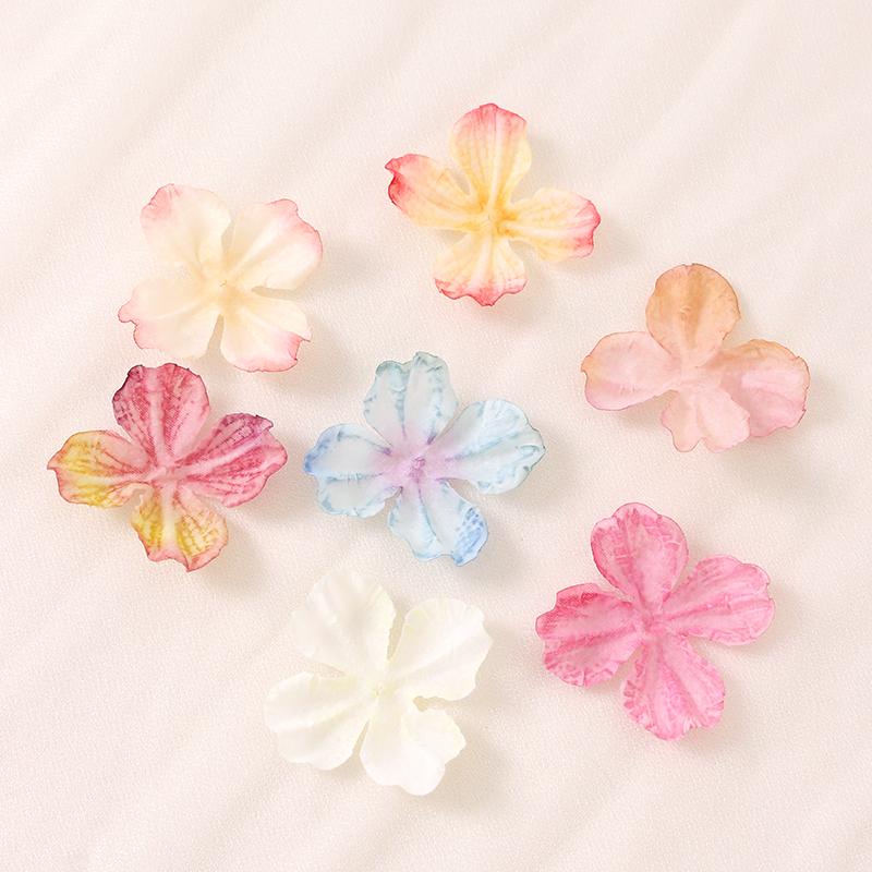 20/50Pcs Artificial Flowers 4.5CM Fake Flower Petal for Home Decor Wedding Decoration DIY Craft Gift Costume Ornament Accessory