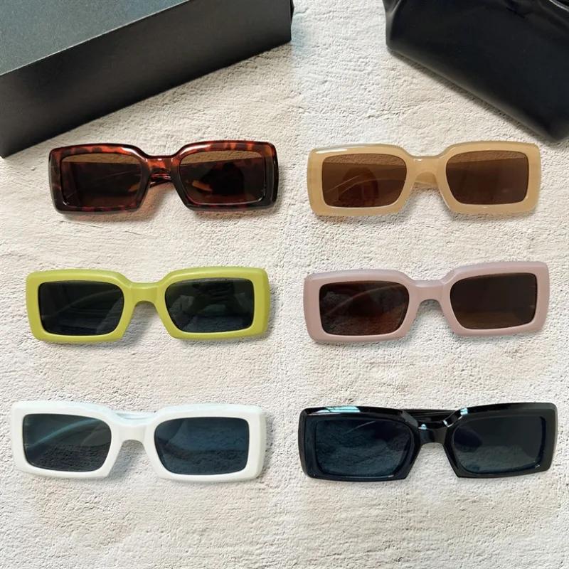 New Small Rectangular Women's Sunglasses Women Vintage Brand Sun Glasses Fashion Outdoor Street Po Glasses UV400 Eyewear