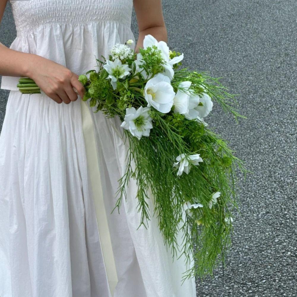 Realistic Artificial Reed Grass Branches 100cm Fake Green Plants  Outdoor Garden Decor