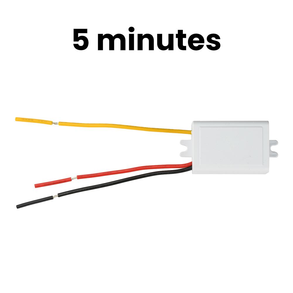 220V AC Power On Delay Switch Module Automatic Timer Relay With Housing For Lighting Appliances