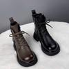 Thick Soled Short Boots for Women  New Autumn and Winter Round Toe Single Boots with Plush and Thickened Short Boots