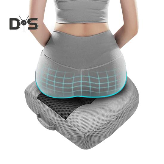 Ergonomisches Sitzkissen zur Erhöhung der Sitzhöhe, atmungsaktiv, Netzstoff, tragbares Autositzpolster, Winkel-Lift-Sitz, rutschfest, tragbare Haltung